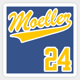 Ken Griffey Jr MOELLER Away Jersey (Front & Back Print) Sticker